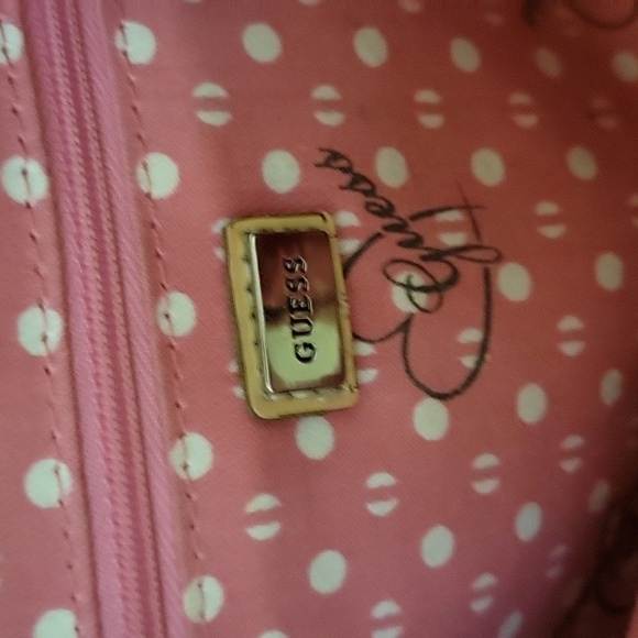 Vtg GUESS 1970s Pastel Pink Strap Camera Leandra Mini Crossbody Micro Bag - Picture 9 of 11